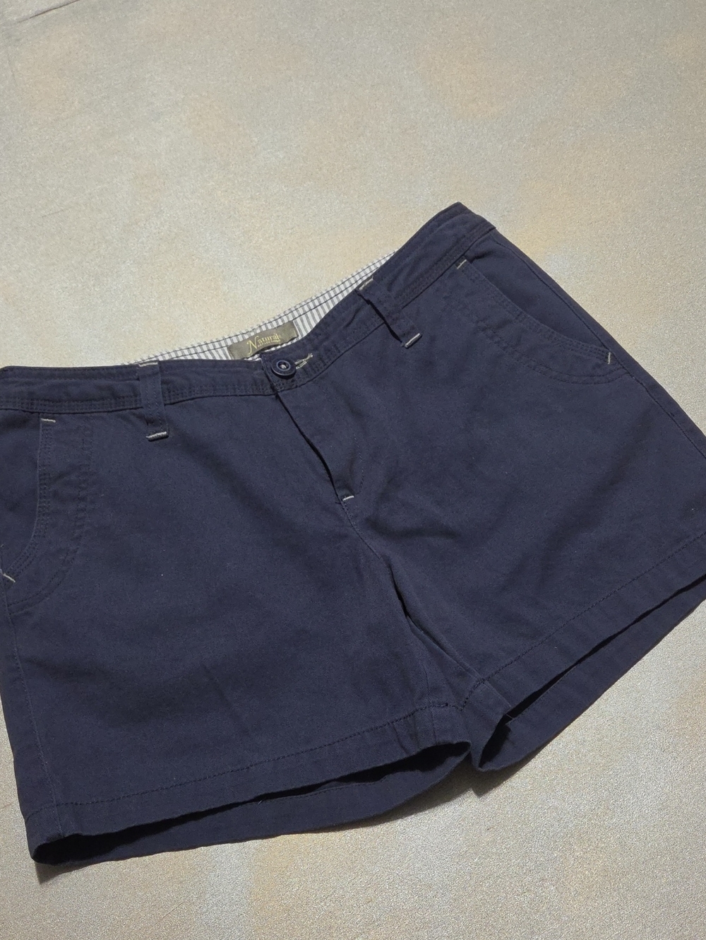 Natural Reflections Navy Women's Casual Bermuda Shorts